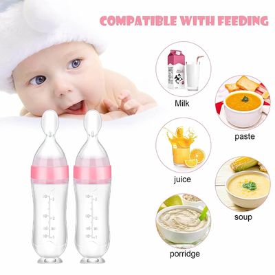comprar Garrafa complementar integrada extrusão do alimento do silicone do produto comestível das crianças de alimentação líquidas infantis da garrafa do silicone online manufacture