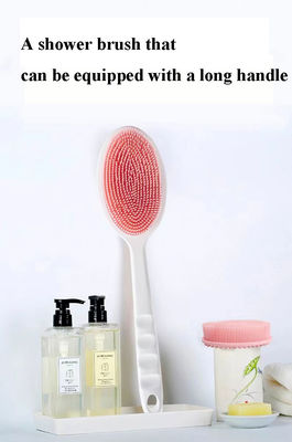 comprar Serviços domésticos de silicone escova de chuveiro de borracha de borracha de silicone de dois lados ferramentas de limpeza para massagem nas costas online manufacture