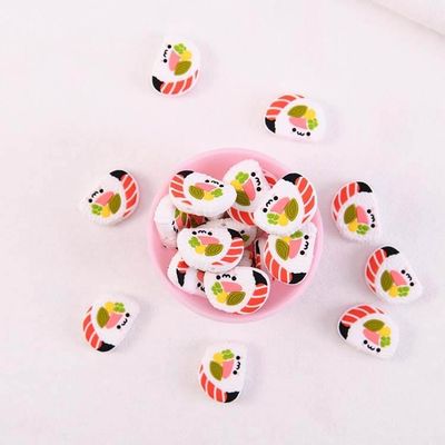 O remendo bonito criativo do silicone do produto comestível dos desenhos animados do INS personalizou a decoração decorativa bonito macia bonito dos acessórios