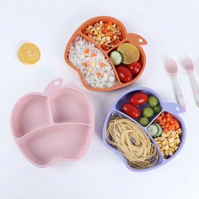 Copo de silicone para bebê adequado para aquecimento por microondas Copo de silicone complementar não escorregadio para bebê