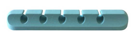 Cinco buracos organizador de cabos de mesa enrolador de fio porta armazenamento de silicone protetor de gestão clips de cabo