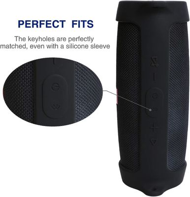 Tampa protetora do silicone anticolisão multifuncional do orador de Bluetooth para a tampa macia portátil do silicone do orador