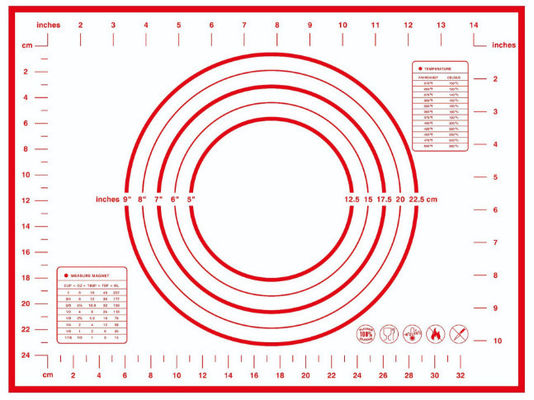 2024 Venda Quente 60 * 40cm fábrica logotipo personalizado utensílios de cozinha silicone almofadas de superfície de rolagem cozimento almofadas antiderrapante