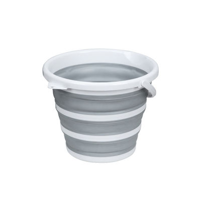 Ferramenta de limpeza de balde de silicone de grande capacidade dobrável com alça poupando espaço Bacia de água exterior para jardim ou acampamento