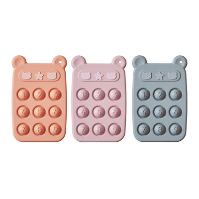 Grindador de Dentes de Bebê em Forma de Urso Resistente ao Calor brinquedo de dentição de silicone com OEM aceito