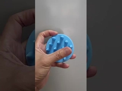 Massagista de cabelo de silicone, shampoo, escova de cabelo, escova de cabelo com cílios de silicone macios.